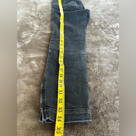 NILI LOTAN 111/88 80NL Black Ankle Zip Skinny Moto Jeans Size 4 - Picture 9 of 11